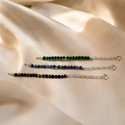 Obsidian Unisex Toggle Chain Bracelet