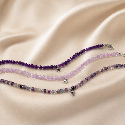 Amethyst Beaded Bracelet