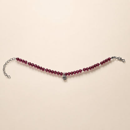 Garnet Beaded Bracelet